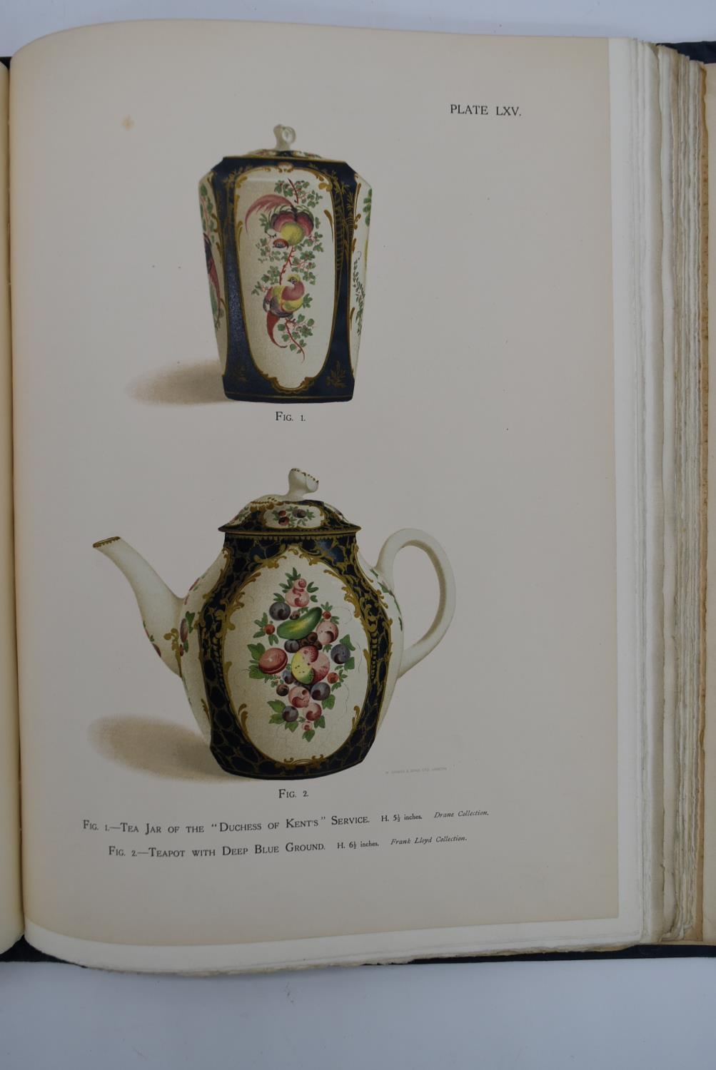 R. L. Hobson, Worcester Porcelain, blue cloth bound hardback volume with gilt lettering, published - Image 12 of 16