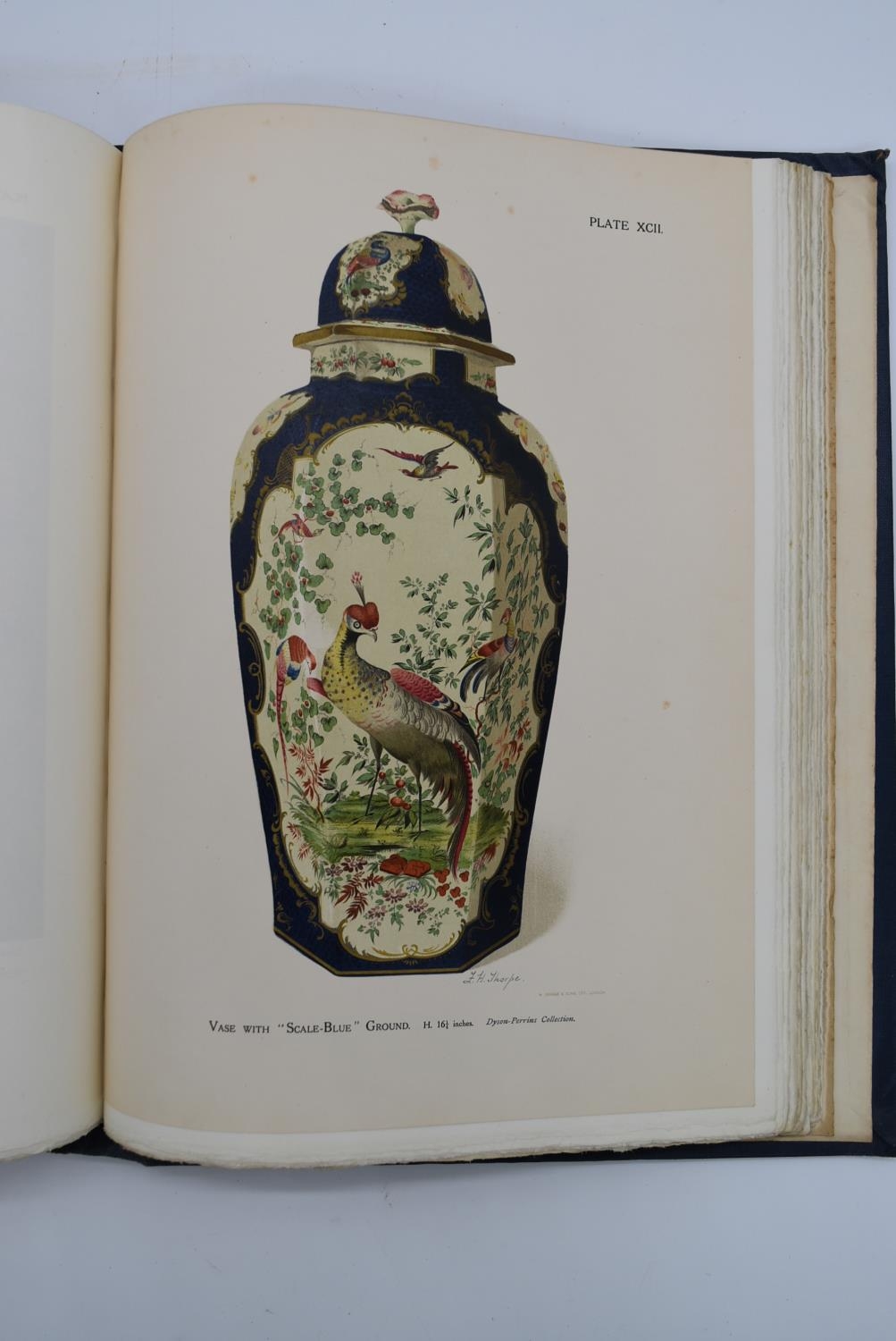 R. L. Hobson, Worcester Porcelain, blue cloth bound hardback volume with gilt lettering, published - Image 13 of 16