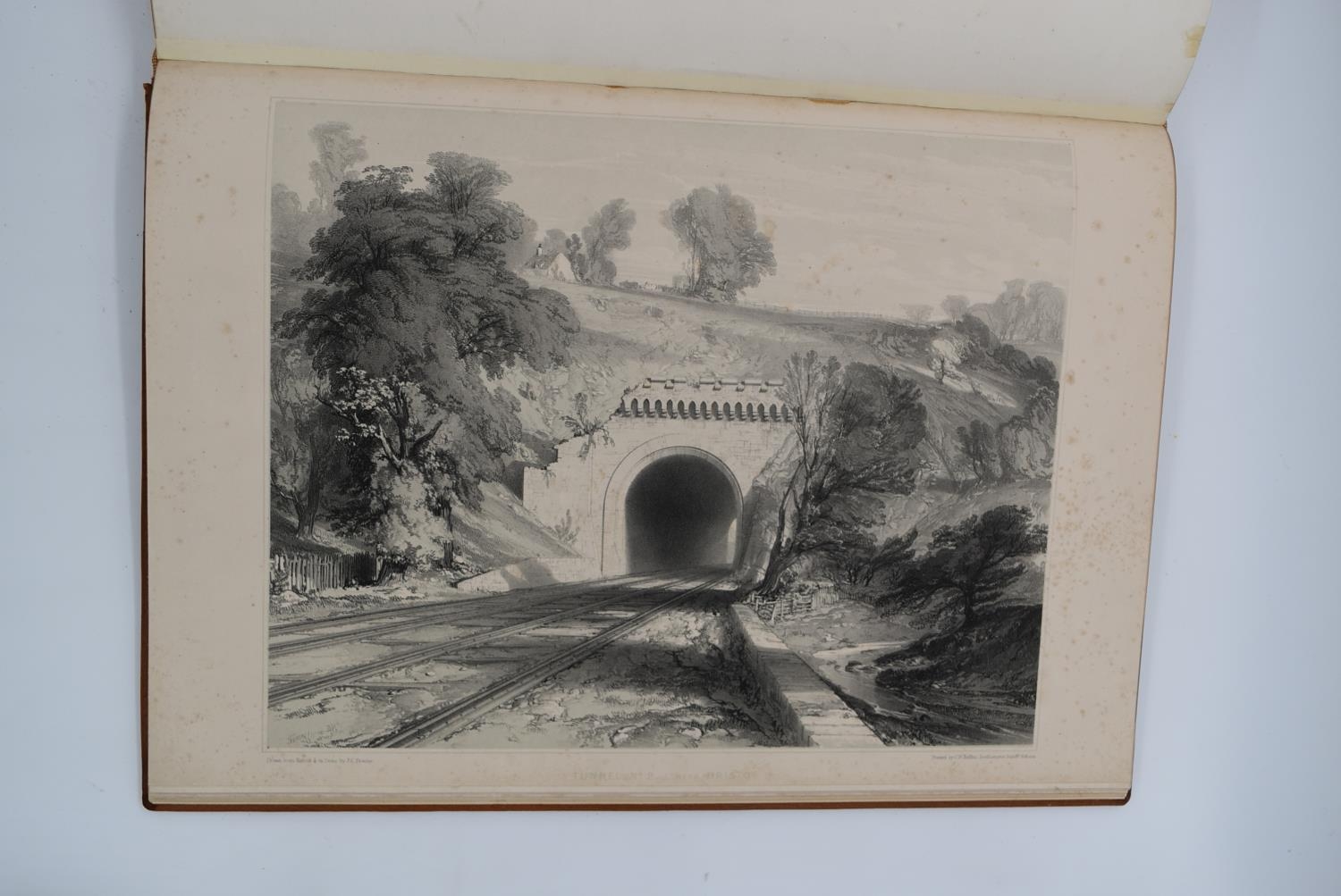 John C. Bourne, History and Discription of the Great Western Railway, a leather and hardboard - Image 10 of 10