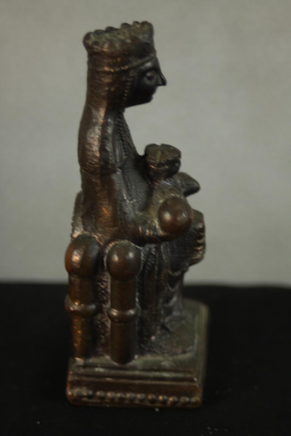 Two brass figures of 'Our Lady of Montserrat'. H.11 W.5 D.4cm. (each) - Image 10 of 11