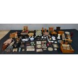 A collection of 80 plus pieces of 19th and 20th dolls house furniture and accessories, including
