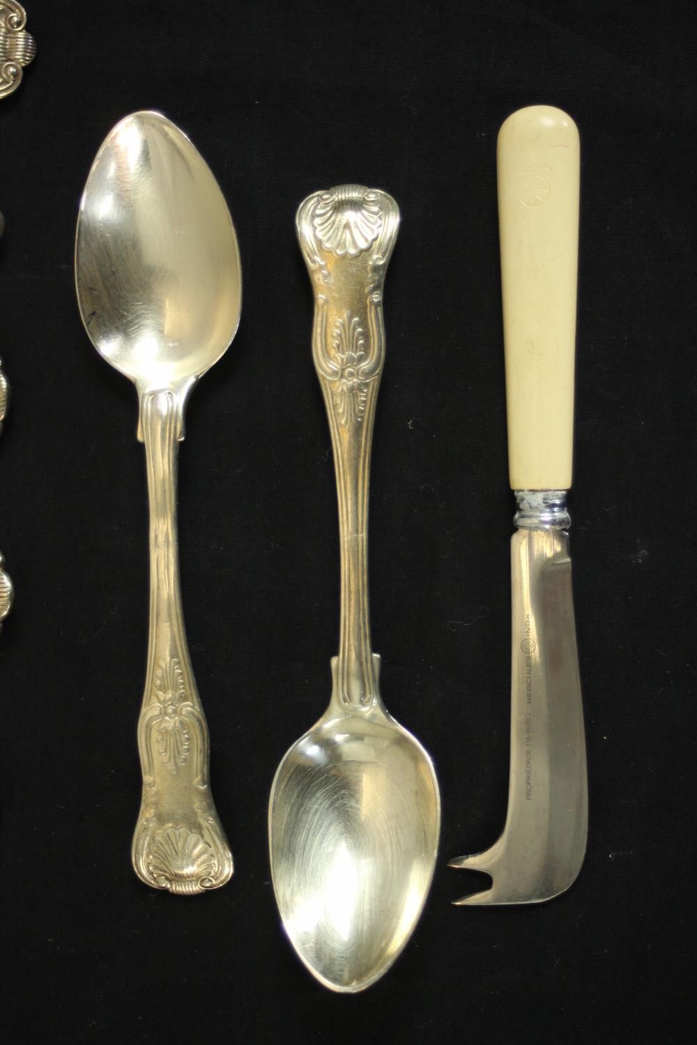 A collection of approximately forty four pieces of silver plate cutlery, various makers. - Image 7 of 8