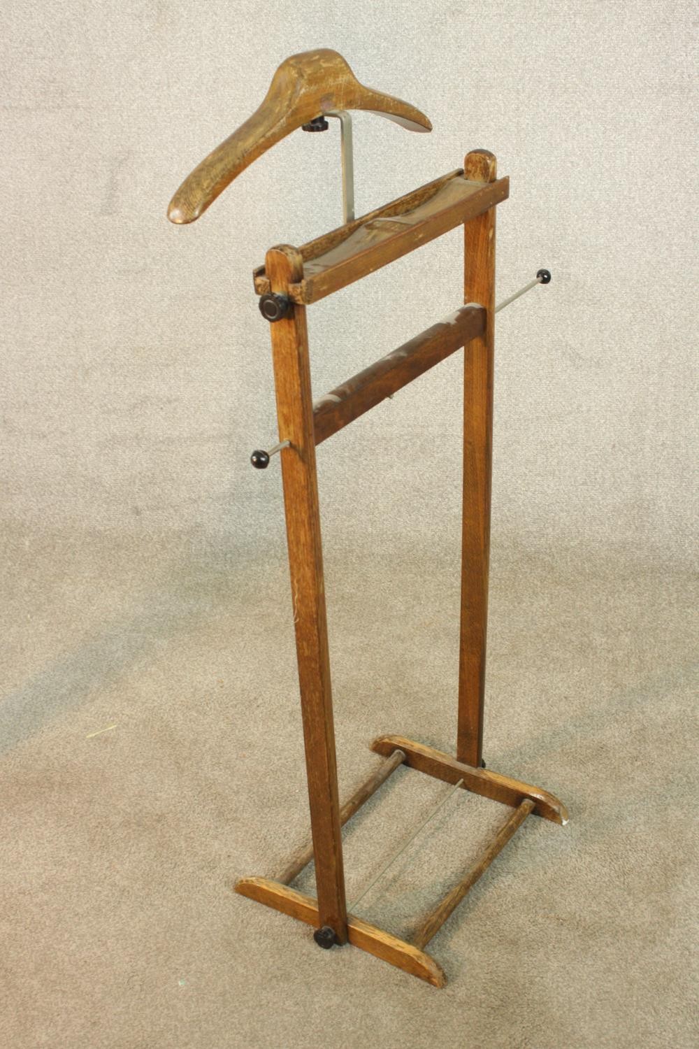 A mid 20th century gentleman's valet. H.108 W.45 D.32cm. - Image 6 of 7