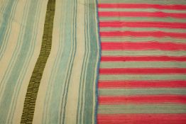 Two woven woollen Mexican blankets by Little Journeys. L.174 W.160cm.