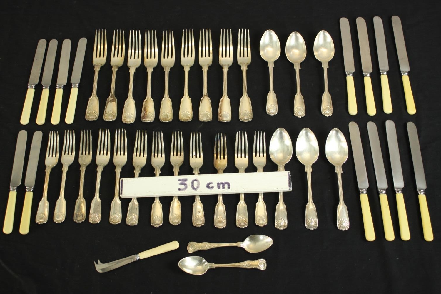 A collection of approximately forty four pieces of silver plate cutlery, various makers. - Image 2 of 8