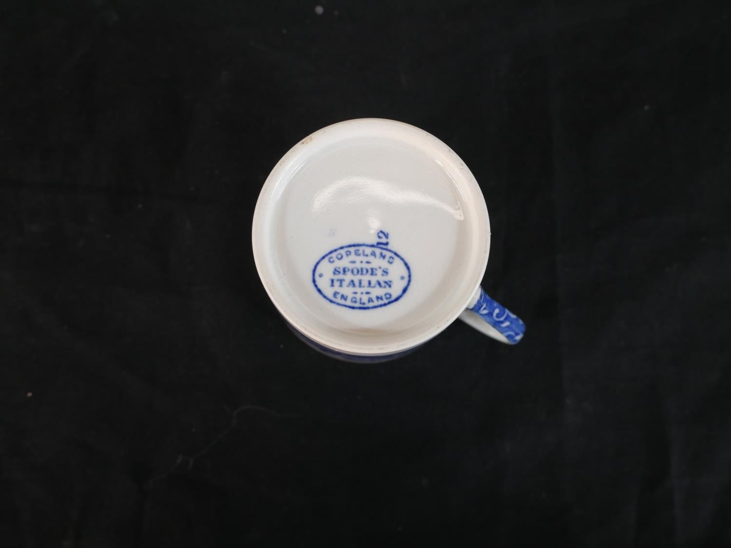 A Copeland Spode Italian pattern coffee set, blue and white transfer printed, including a coffee - Image 8 of 8