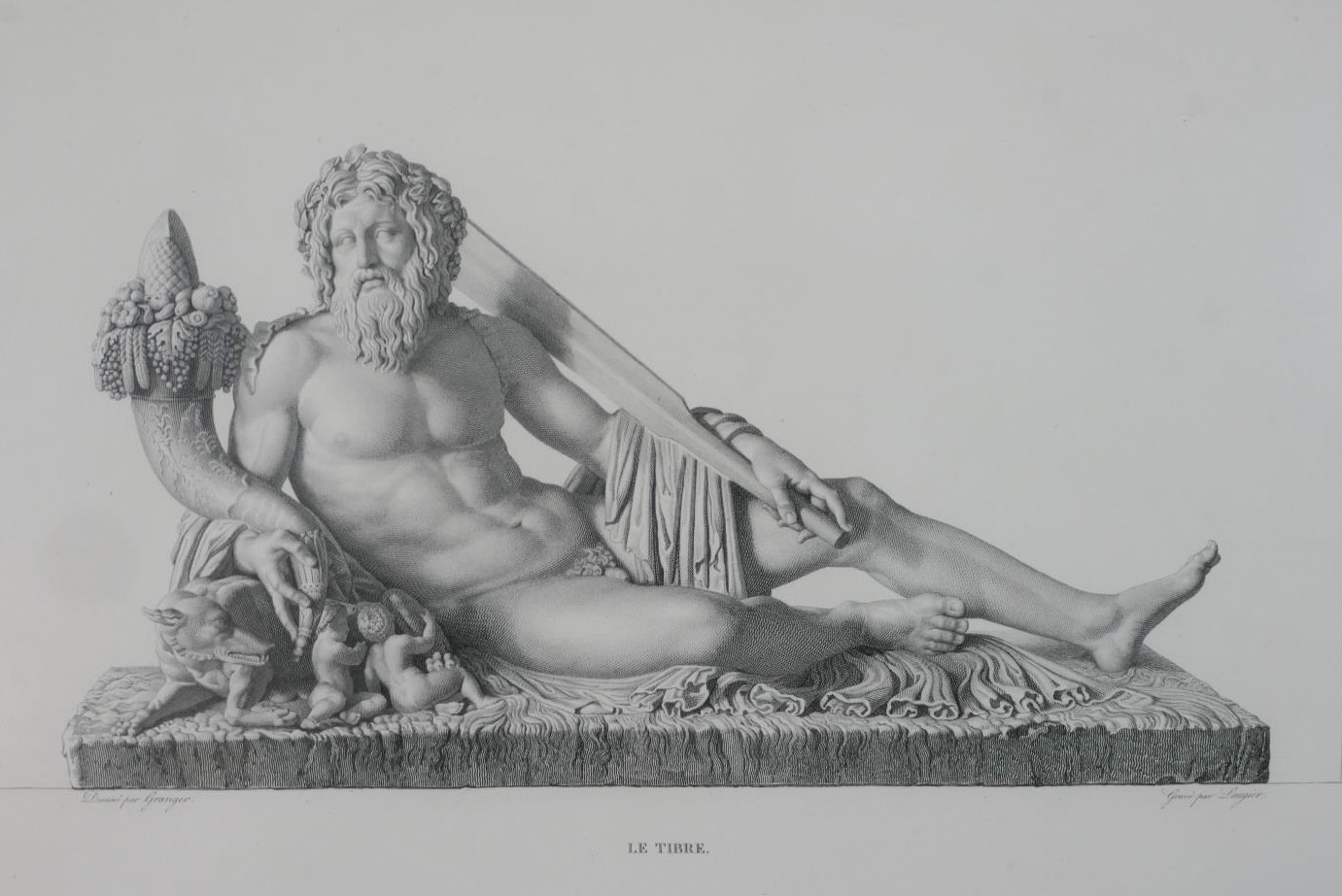 Six framed and glazed 19th century engravings of Roman Classical statues. H.75 W.56cm - Image 5 of 9