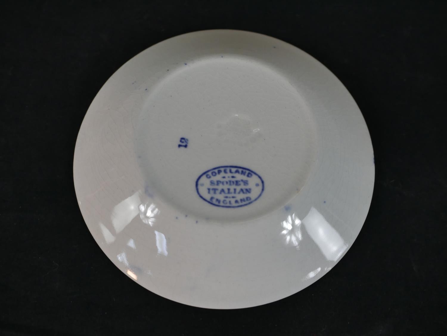 A Copeland Spode Italian pattern coffee set, blue and white transfer printed, including a coffee - Image 7 of 8