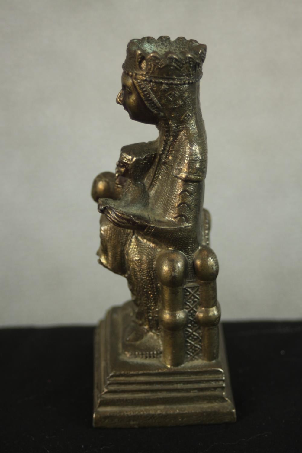 Two brass figures of 'Our Lady of Montserrat'. H.11 W.5 D.4cm. (each) - Image 4 of 11