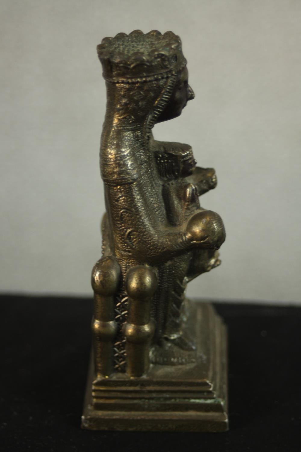 Two brass figures of 'Our Lady of Montserrat'. H.11 W.5 D.4cm. (each) - Image 6 of 11