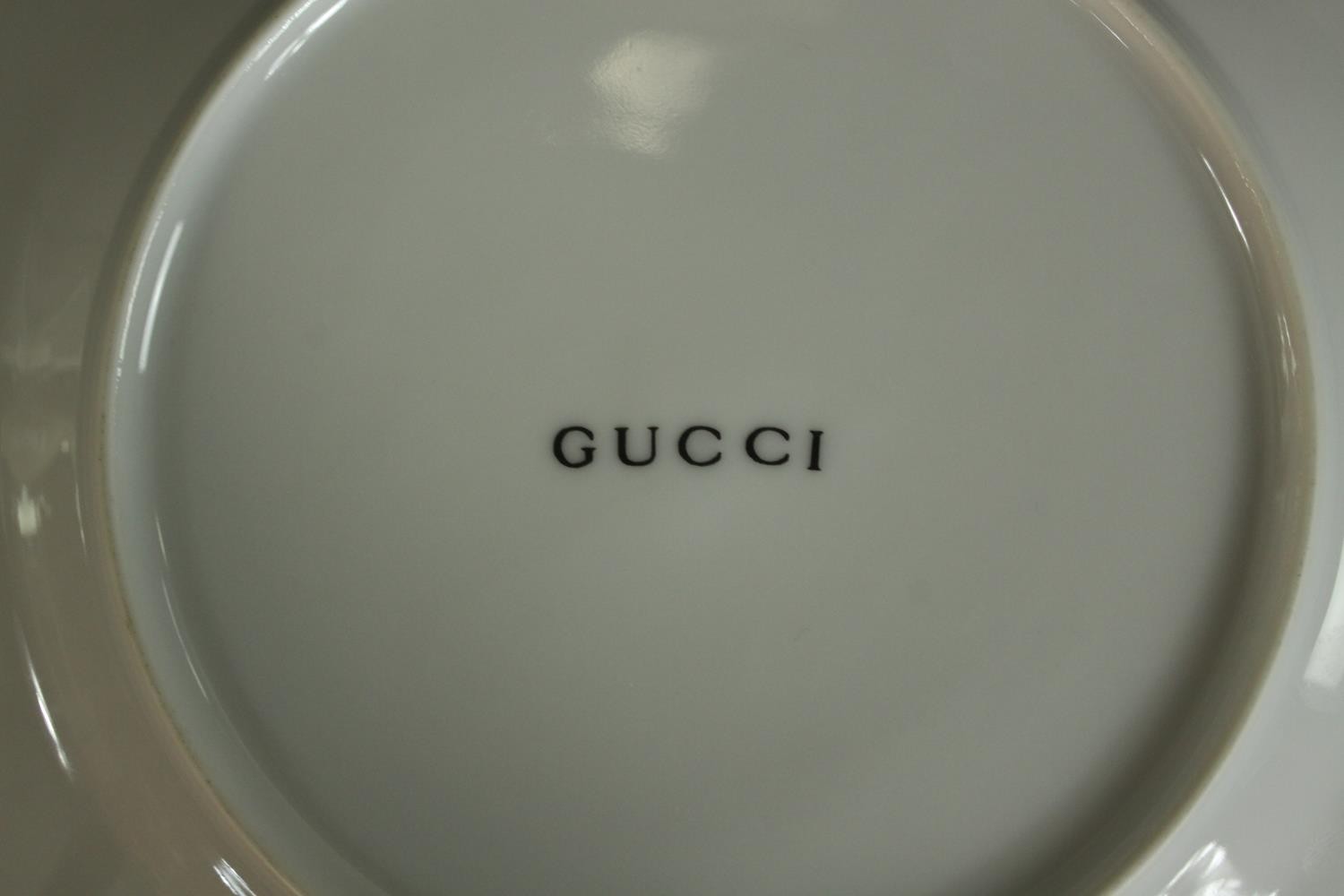 A set of eight Gucci Greek Mythology pattern porcelain plates, marked 'GUCCI' to the underside. - Image 11 of 11