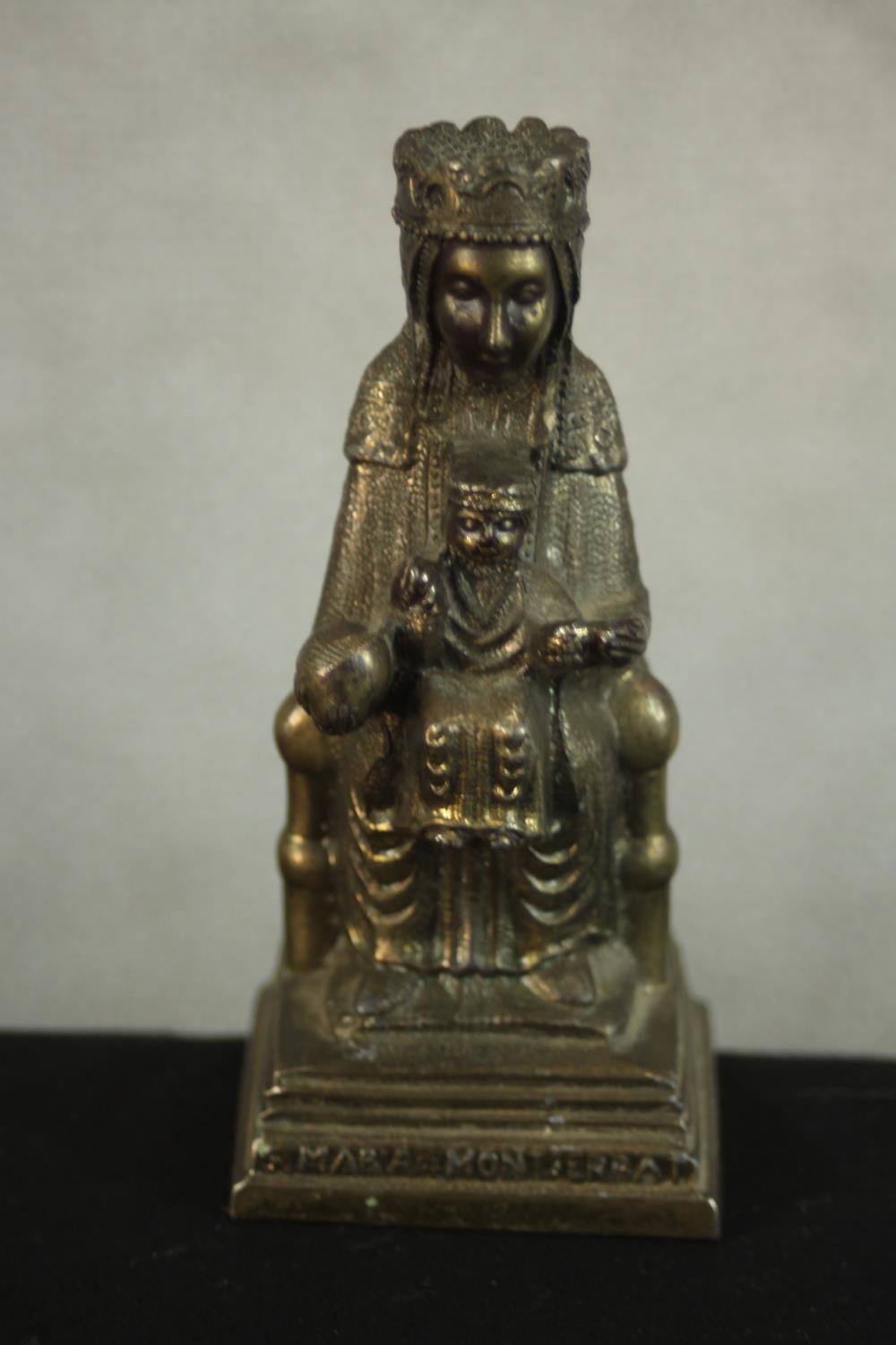 Two brass figures of 'Our Lady of Montserrat'. H.11 W.5 D.4cm. (each) - Image 3 of 11