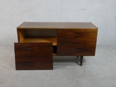 A vintage style cabinet in simulated rosewood. H.66 W.120 D.47cm