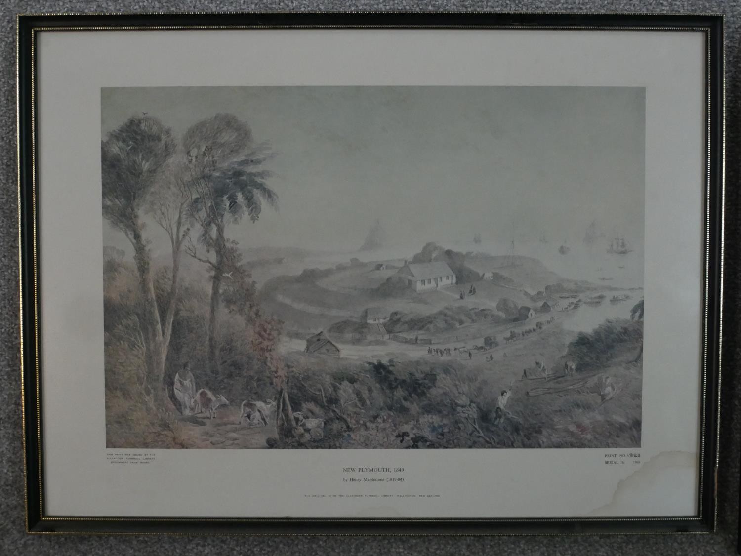Three framed and glazed prints of well known landscape watercolours, one by Maplestone and the other - Image 3 of 8