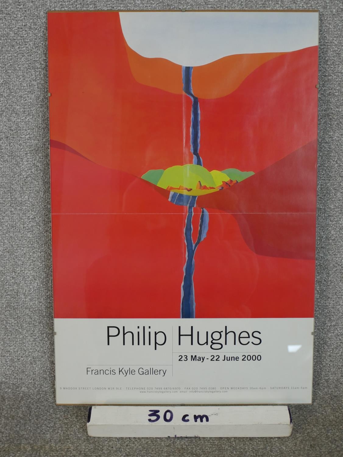 A 2000 Philip Hughes Francis Kyle Gallery 2000 poster. H.60 W.40cm - Image 3 of 3