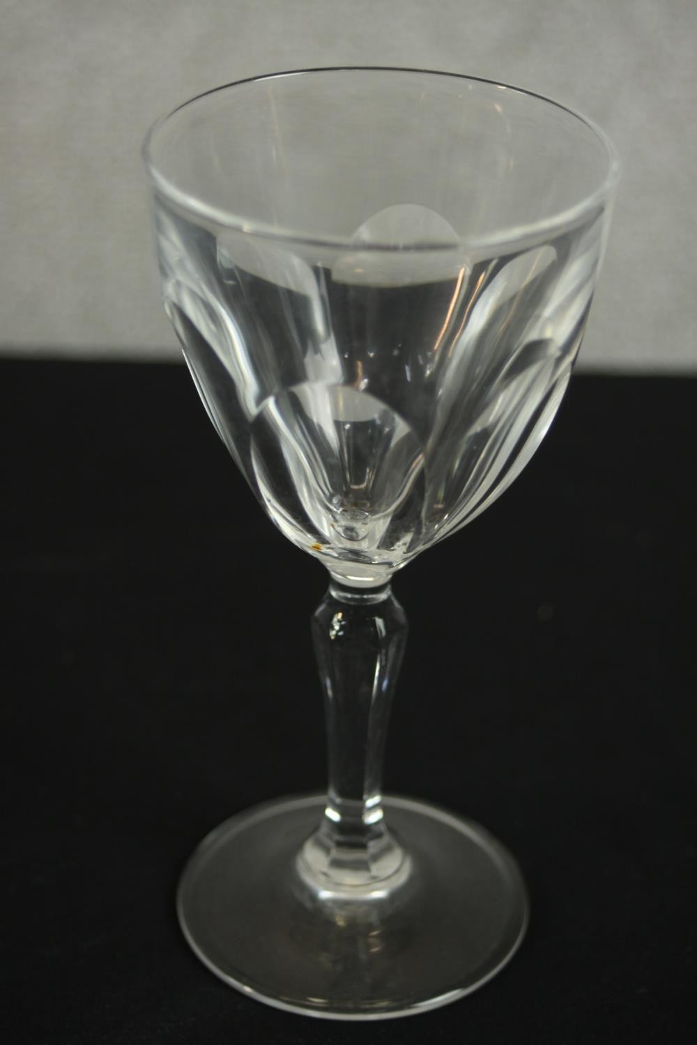 A collection of nineteen hand cut crystal glasses, including six whisky tumblers and seven - Image 6 of 6