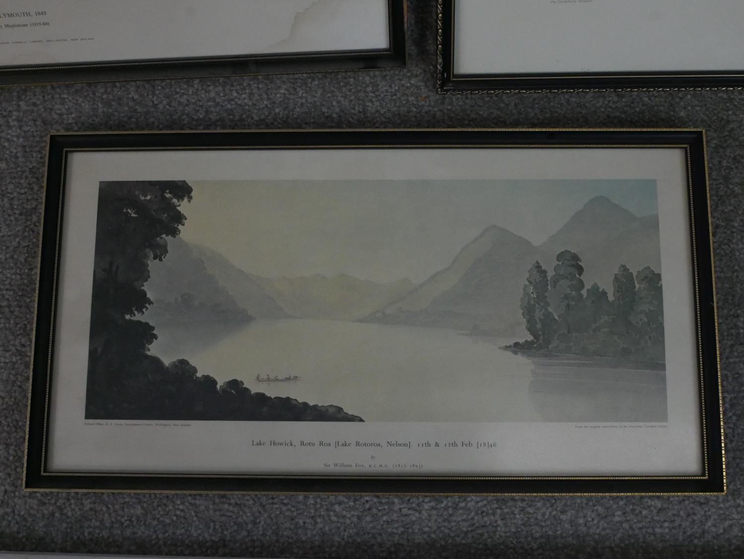 Three framed and glazed prints of well known landscape watercolours, one by Maplestone and the other - Image 5 of 8