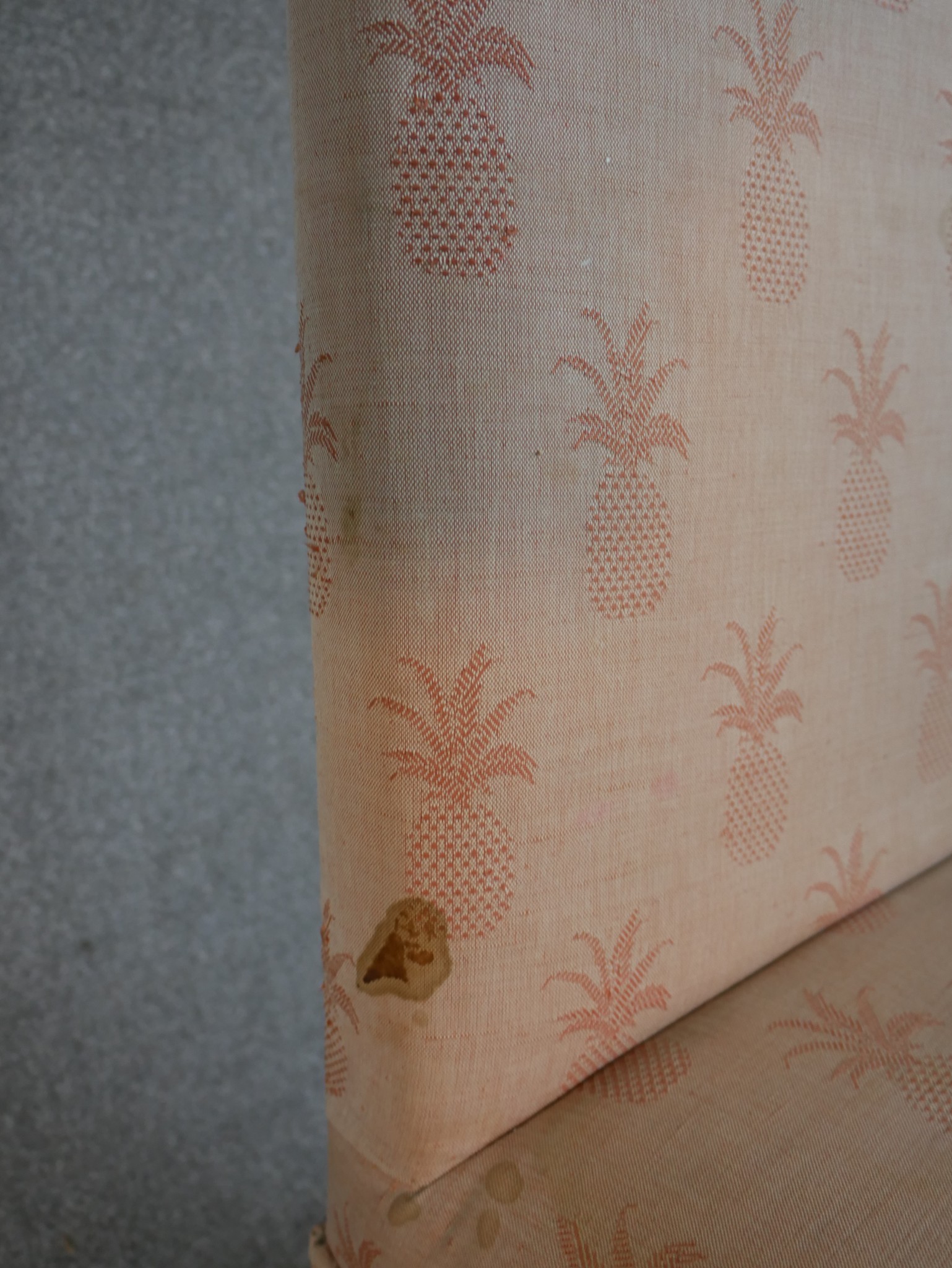 A Gainsborough style mahogany side chair, upholstered in fabric with repeating pineapple motif, - Image 6 of 8