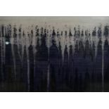 Eric Butcher, 'Deluge IV', oil on paper, label verso. H.38 W.46cm