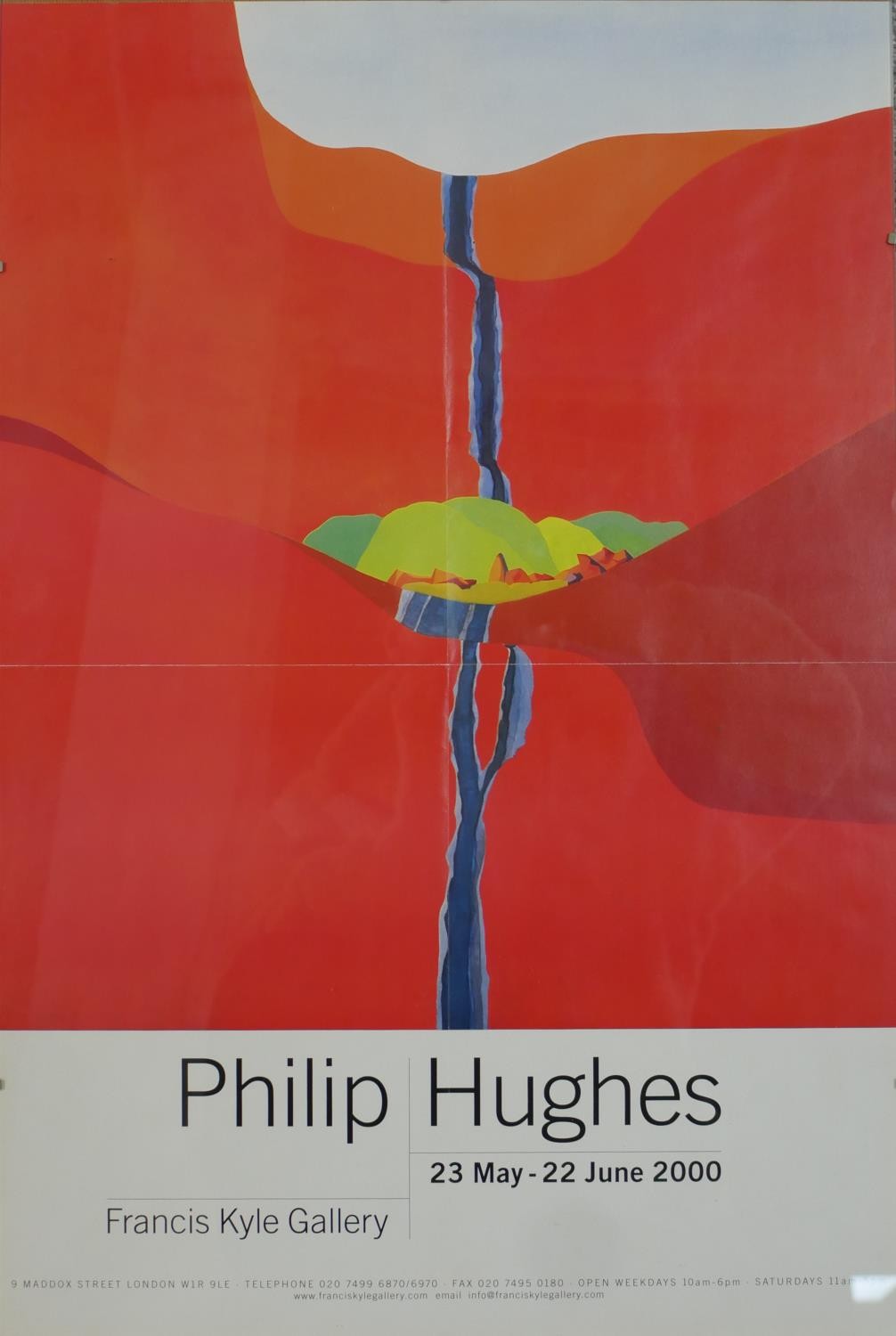 A 2000 Philip Hughes Francis Kyle Gallery 2000 poster. H.60 W.40cm