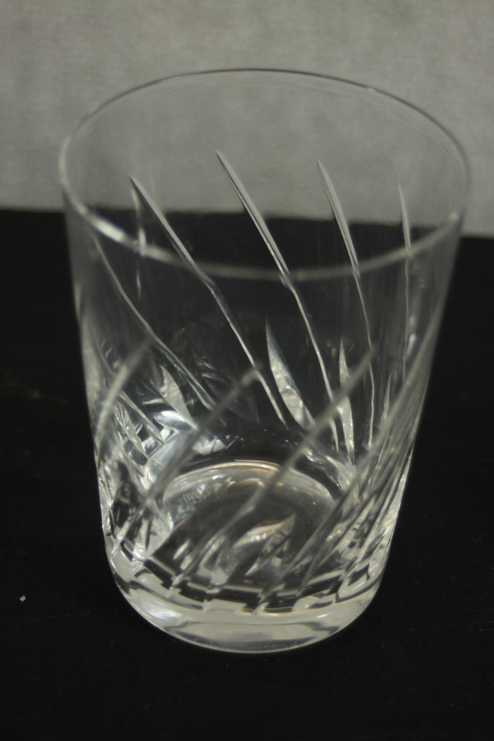 A collection of nineteen hand cut crystal glasses, including six whisky tumblers and seven - Image 4 of 6