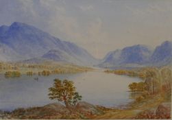 William Taylor Longmire (1841-1914), Thirlmere, Cumberland, watercolour, signed, titled and dated