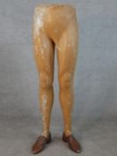 A vintage set of mannequin legs from the waist down. H.109 W.38cm