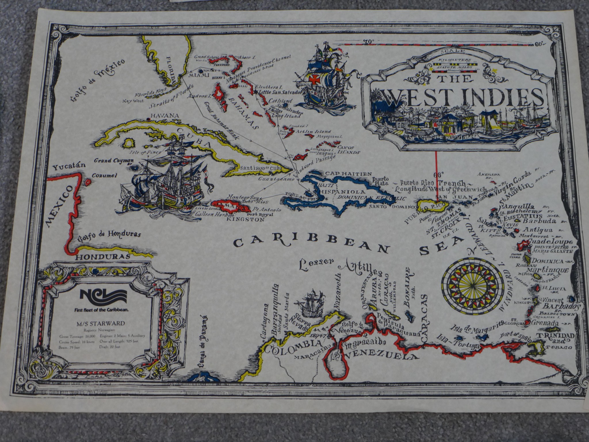 A collection of ephemera, including two hand coloured engraved maps of the West Indies, a collection - Image 17 of 22