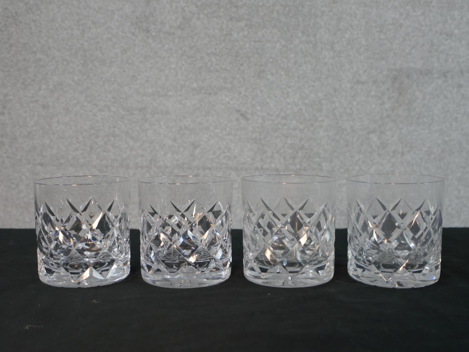 A collection of eighteen Stuart cut crystal glasses, including a set of four whisky tumblers and - Image 2 of 7