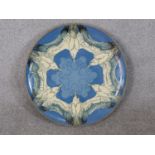 Danish Herman Kahler (HAK), a large ceramic glazed charger with seagull design on pale blue