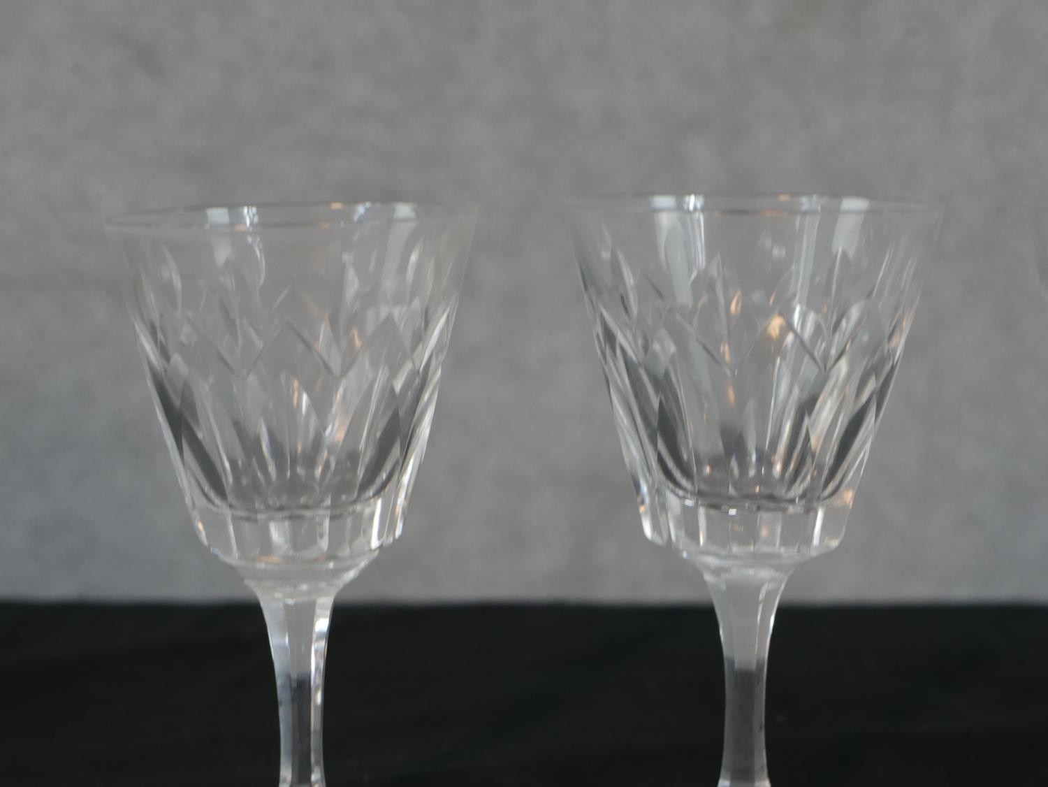 A collection of eighteen Stuart cut crystal glasses, including a set of four whisky tumblers and - Image 6 of 7