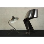 An Arles Table Lamp is designed by Domei Endo for DI CLASSE and a Habitat vintage chrome ribbon