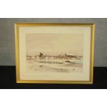 Sydney Vale (1916 - 1991); The Old Canvey Bridge, watercolour on paper, signed, label verso and