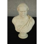 A 19th century Copeland Crystal Palace Art Untion Parianware bust of Prince Albert after William