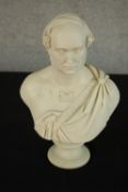 A 19th century Copeland Crystal Palace Art Untion Parianware bust of Prince Albert after William