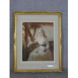 Elizabeth Gulland (1857 - 1934), signed 19th century mezzotint 'The Honourable Mrs Spiers', signed