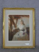 Elizabeth Gulland (1857 - 1934), signed 19th century mezzotint 'The Honourable Mrs Spiers', signed