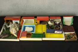 A vintage Tiger Toys, Durley Zoo set with plastic zoo animals and railings and other vintage