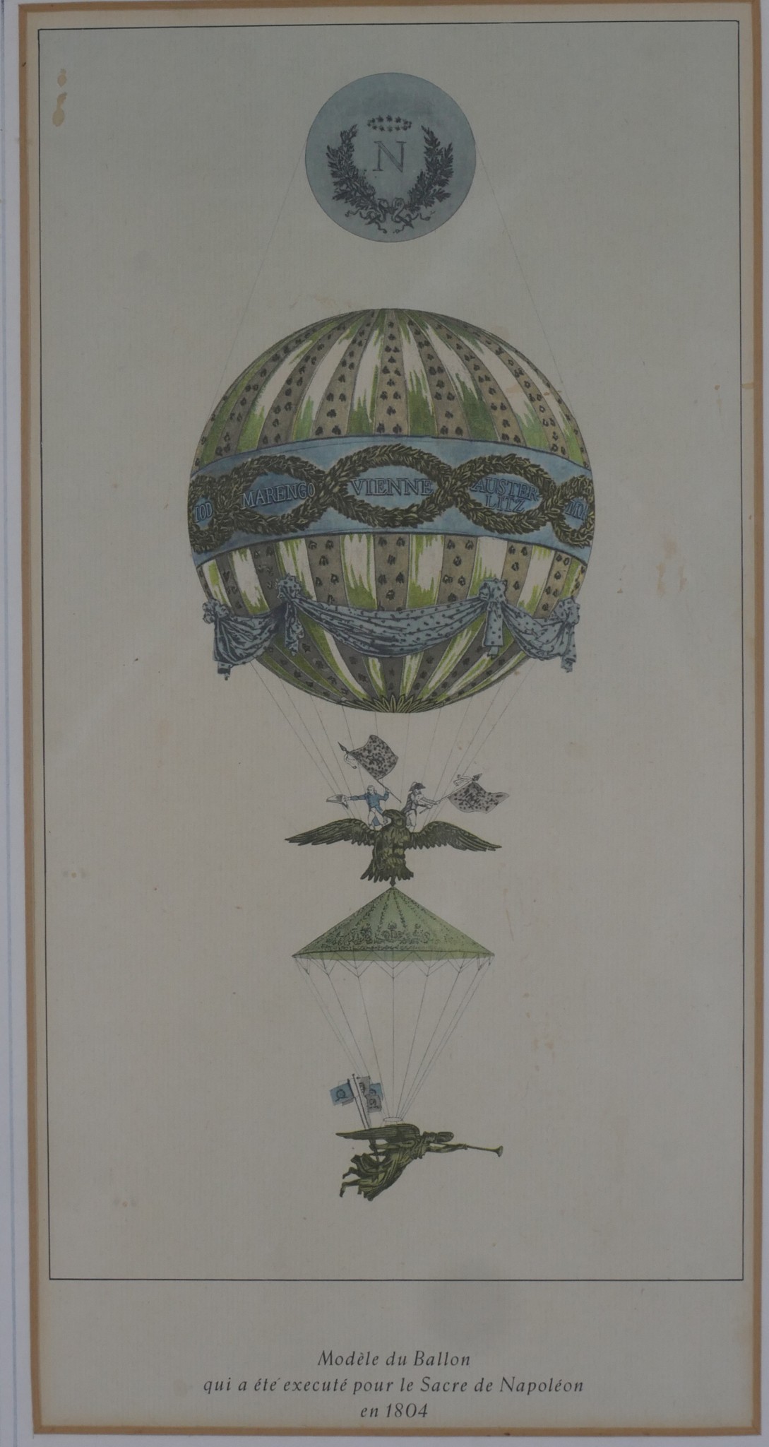 Ascent of James Sadler Two & Modele du Balloon two hot balloon related coloured prints, each - Image 6 of 6