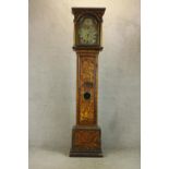 An early 18th century Richard Peckover of London longcase clock with square brass and silvered