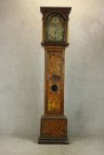 An early 18th century Richard Peckover of London longcase clock with square brass and silvered