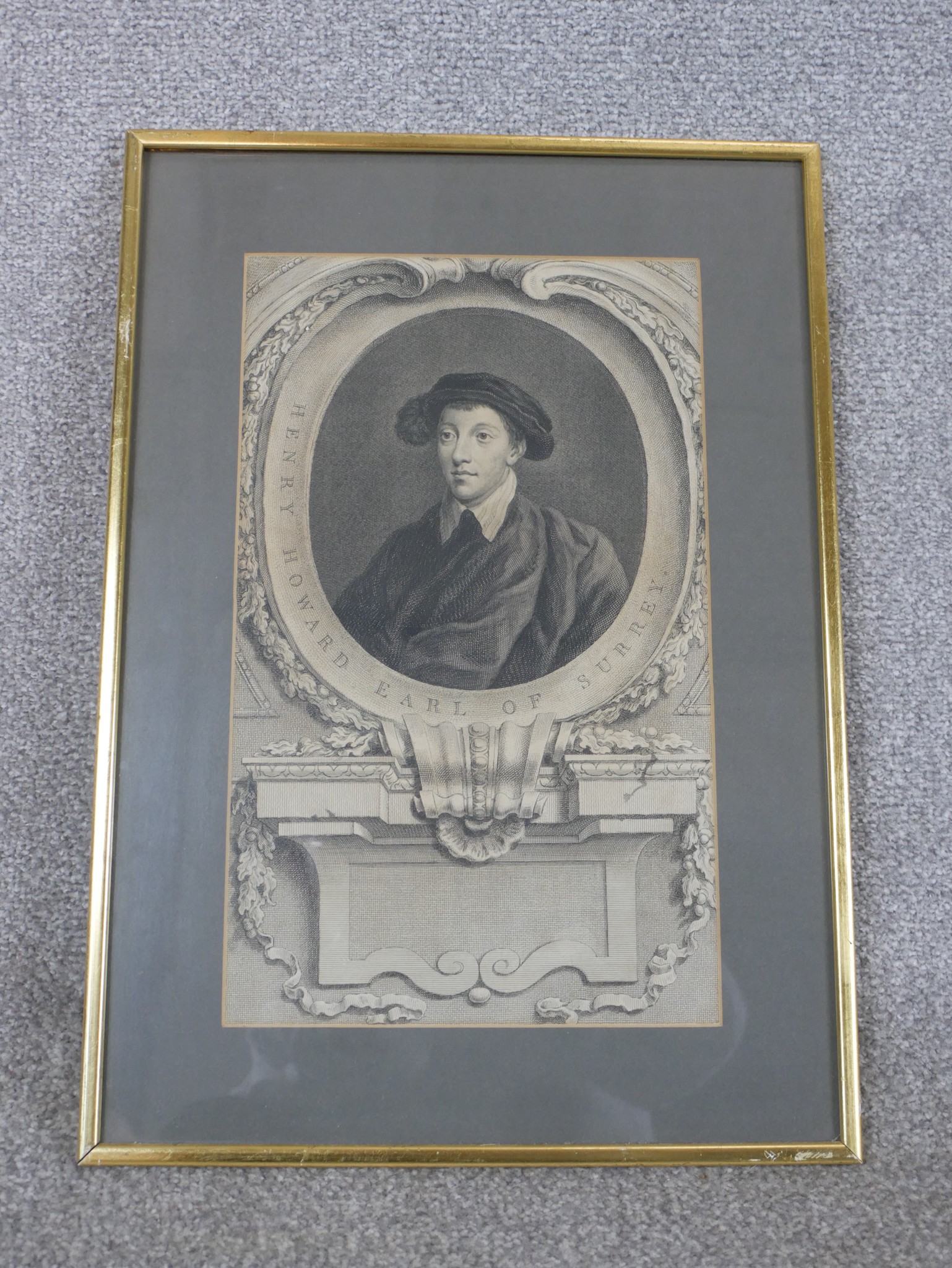 A set of five 18th / 19th century prints of male figures comprising Henry Howard Earl of Surrey, - Image 3 of 12