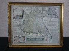 After Emanuel Bowen (British 1694-1767), 'An Accurate Map of the East Riding of York Shire divided