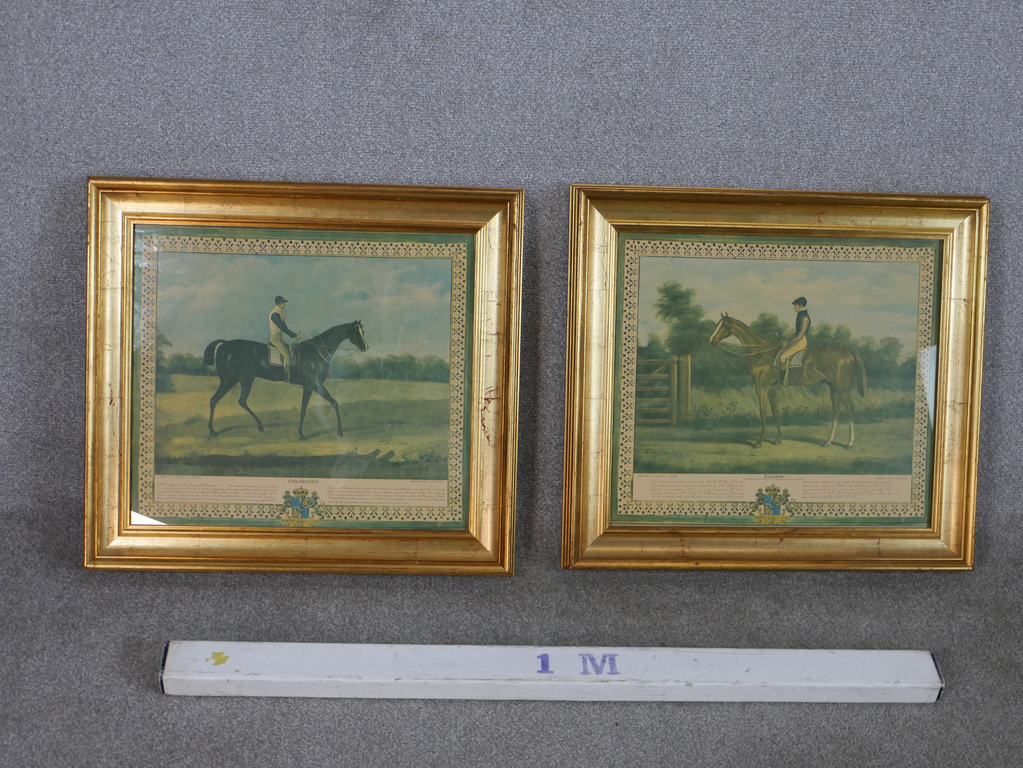 W.J. Shayer (1811 - 1892), two coloured lithographs of famous racing horses 'Ormonde' and 'Eclipse'.