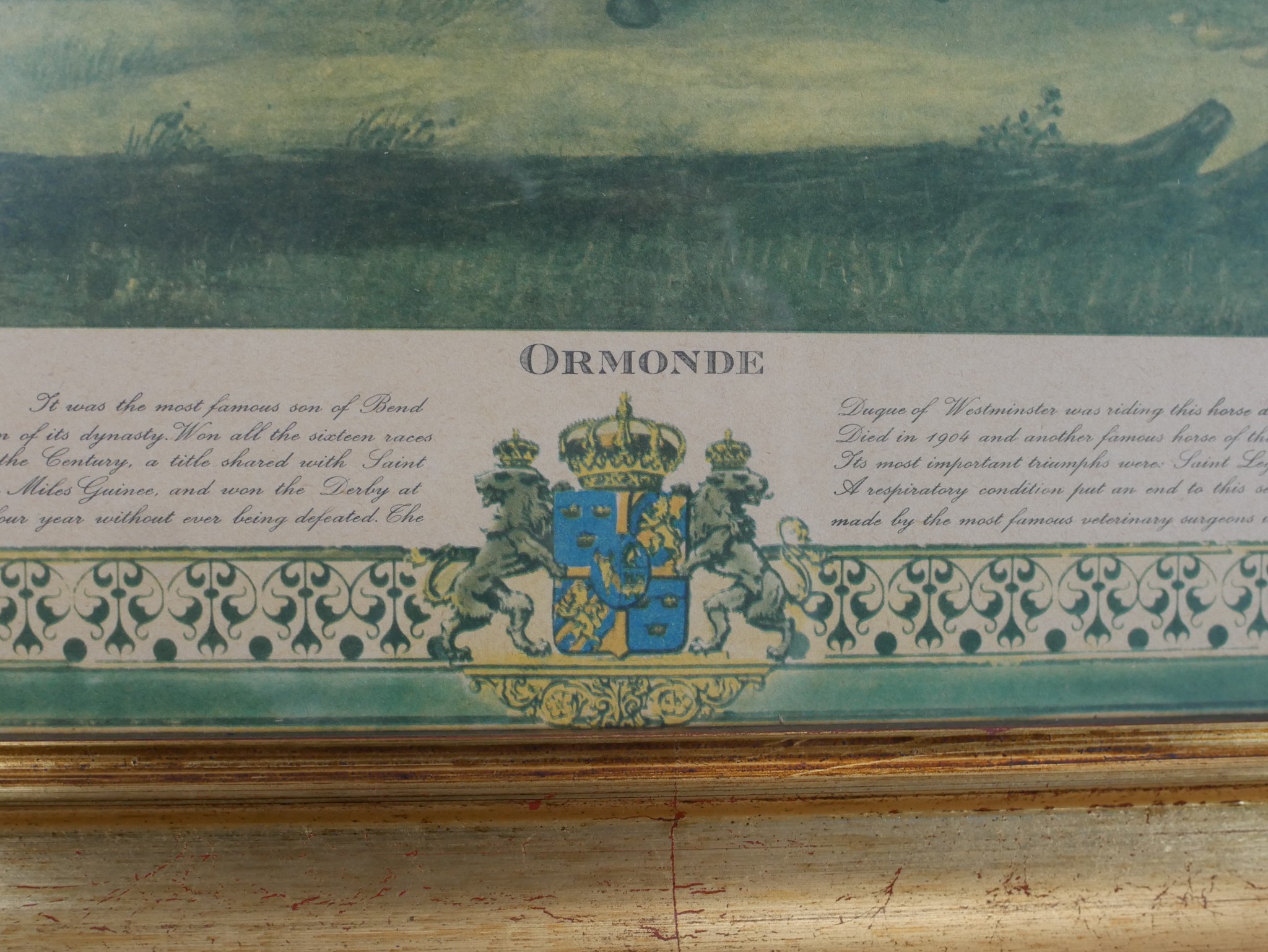 W.J. Shayer (1811 - 1892), two coloured lithographs of famous racing horses 'Ormonde' and 'Eclipse'. - Image 4 of 8