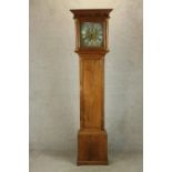 A 17th century John Alyward of Guildford walnut cased longcase clock the brass dial with black Roman