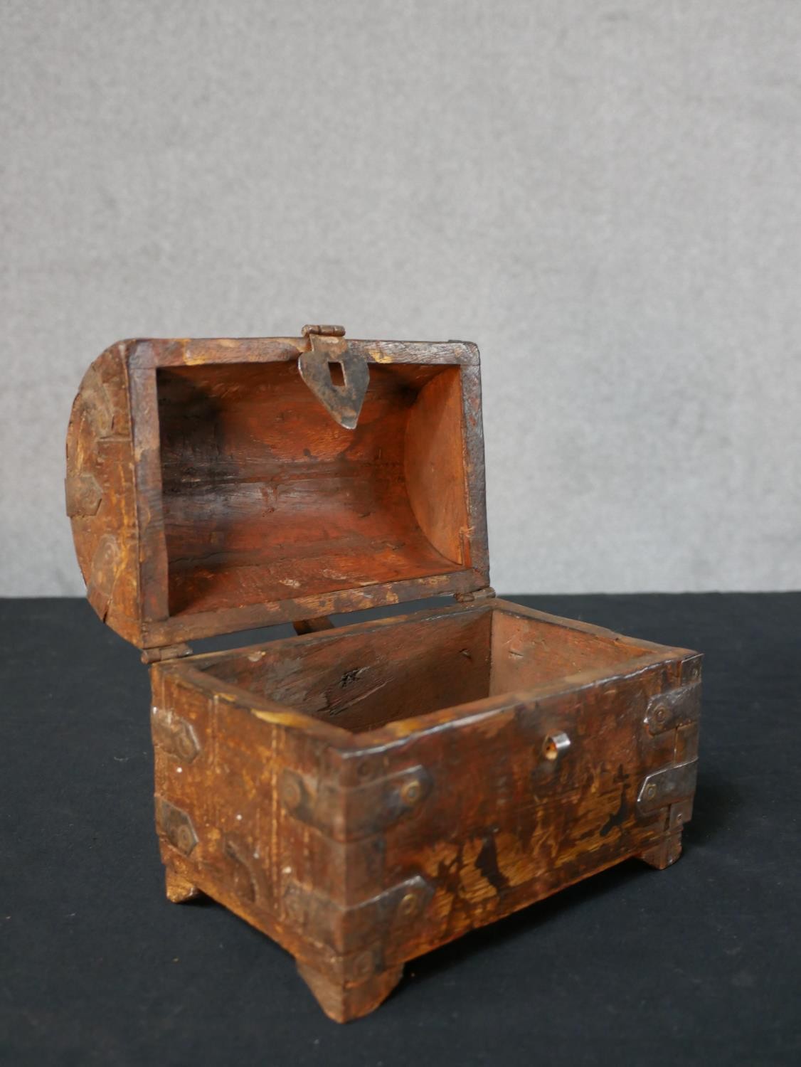 A late 19th century mahogany two shelf hanging bookcase with cupboard below together with a 19th - Image 3 of 5