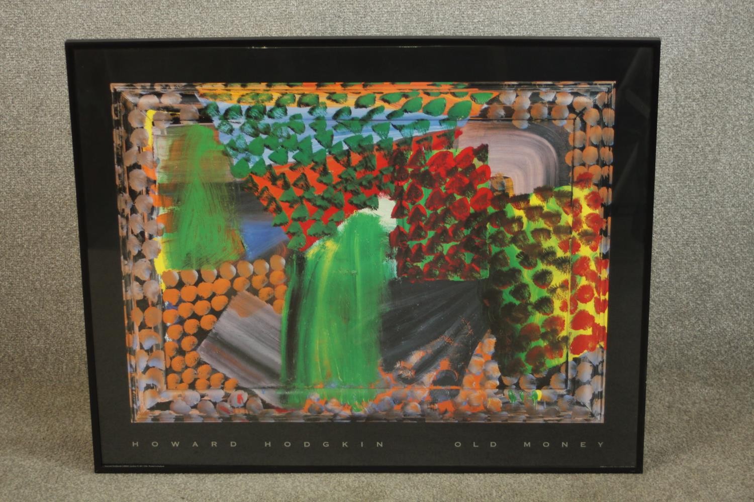 Howard Hodgkin (1932-2017) Old Money, colour poster, framed and glazed. H.62 W.78cm. - Image 2 of 5