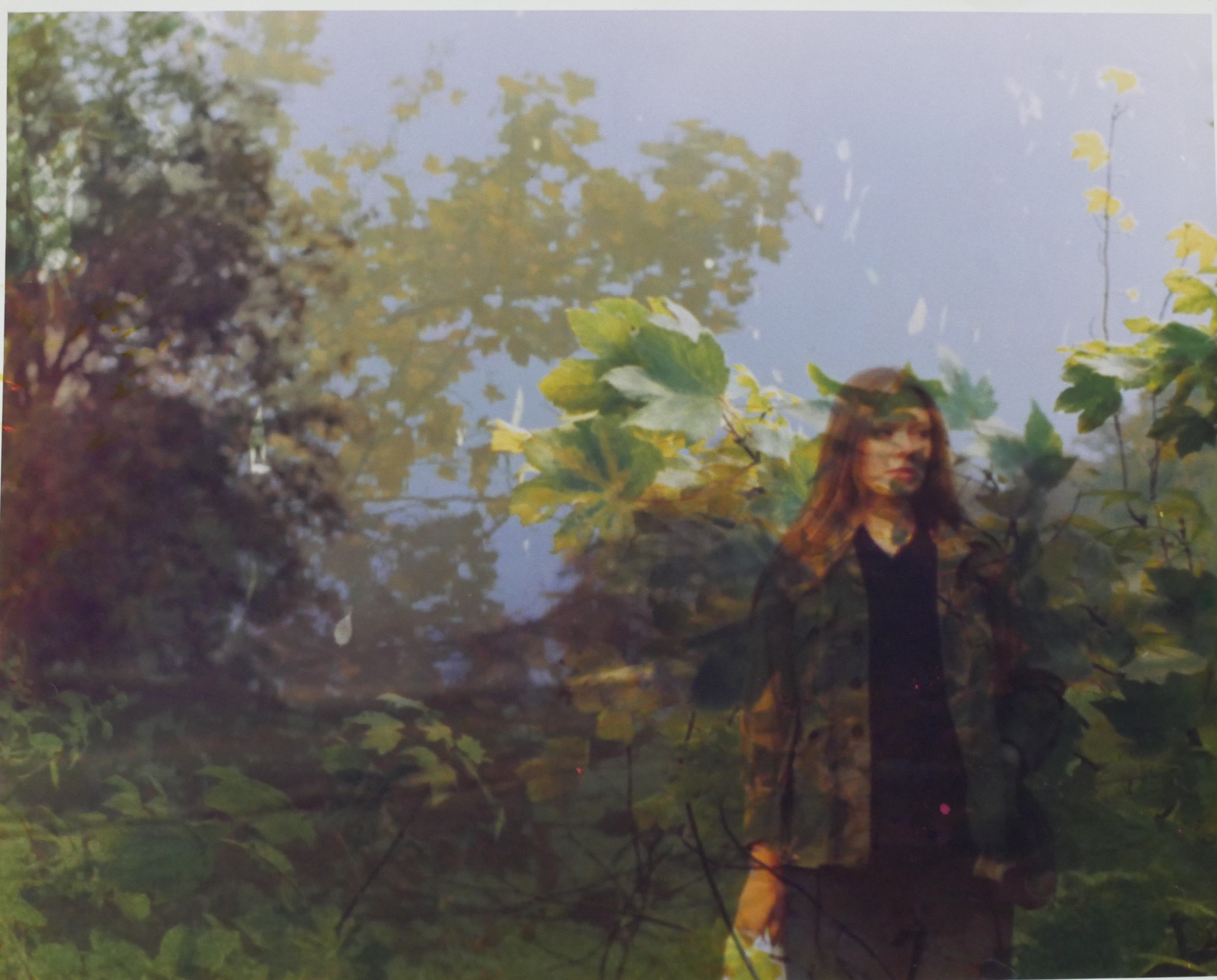 Kip Poulson (20th century); Lady hiding in the bushes, coloured photograph, unframed, signed in - Image 2 of 5