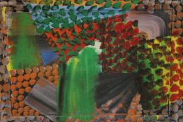 Howard Hodgkin (1932-2017) Old Money, colour poster, framed and glazed. H.62 W.78cm.